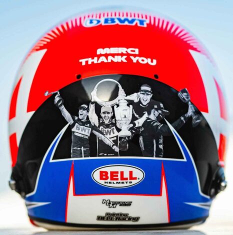 Esteban Ocon's 2024 Abu Dhabi Grand Prix helmet