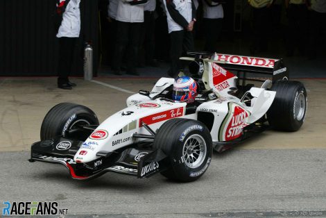 Jenson Button, BAR Honda 007 Launch, Circuit de Catalunya, 2005