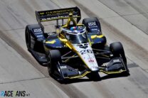Kirkwood’s late spin helps Herta to Detroit pole