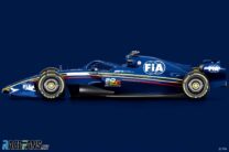 2026 F1 car rendering - side