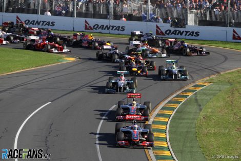 Start, Albert Park, Melbourne, 2012