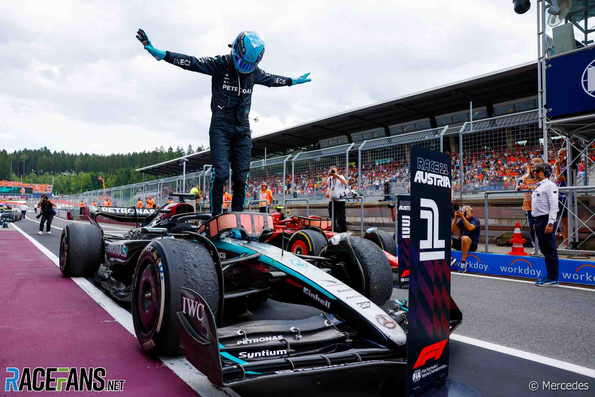 George Russell, Mercedes, Red Bull Ring, 2024