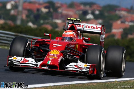 Kimi Raikkonen, Ferrari, Hungaroring, 2014