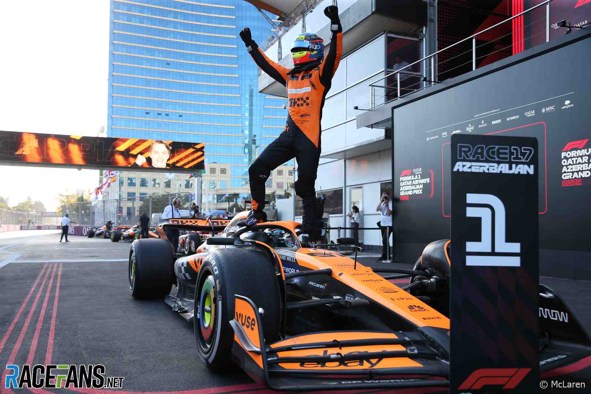 Oscar Piastri, McLaren, Baku City Circuit, 2024