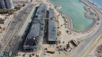 Jeddah Corniche Circuit construction, 2021