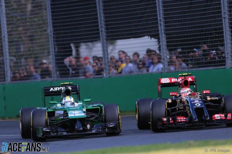 Marcus Ericsson, Pastor Maldonado, Melbourne, 2015