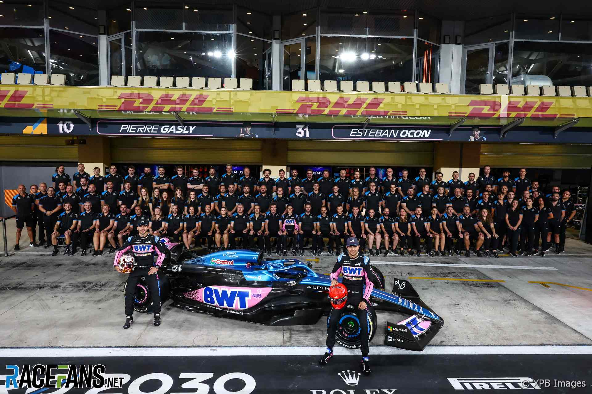 Alpine Formula 1 team photograph, 2023