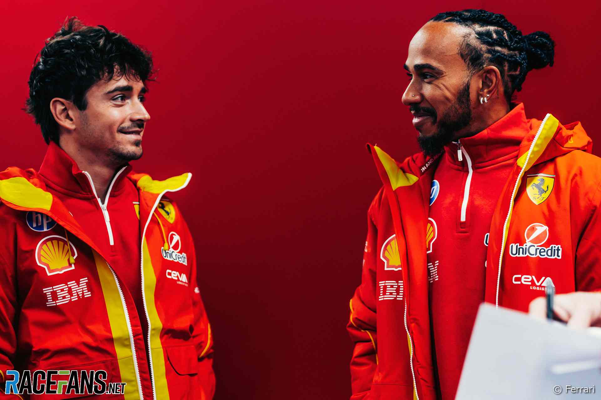 Charles Leclerc, Lewis Hamilton, Ferrari, test, Circuit de Catalunya, 2025