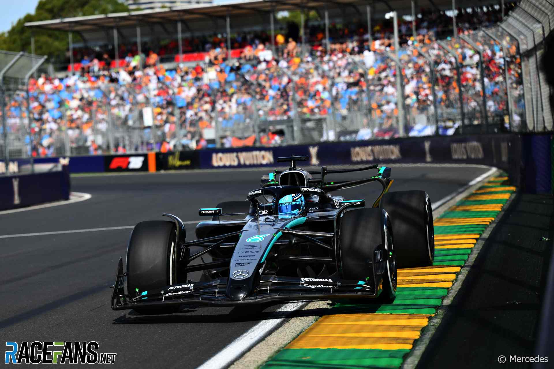 George Russell, Mercedes, Albert Park, 2025