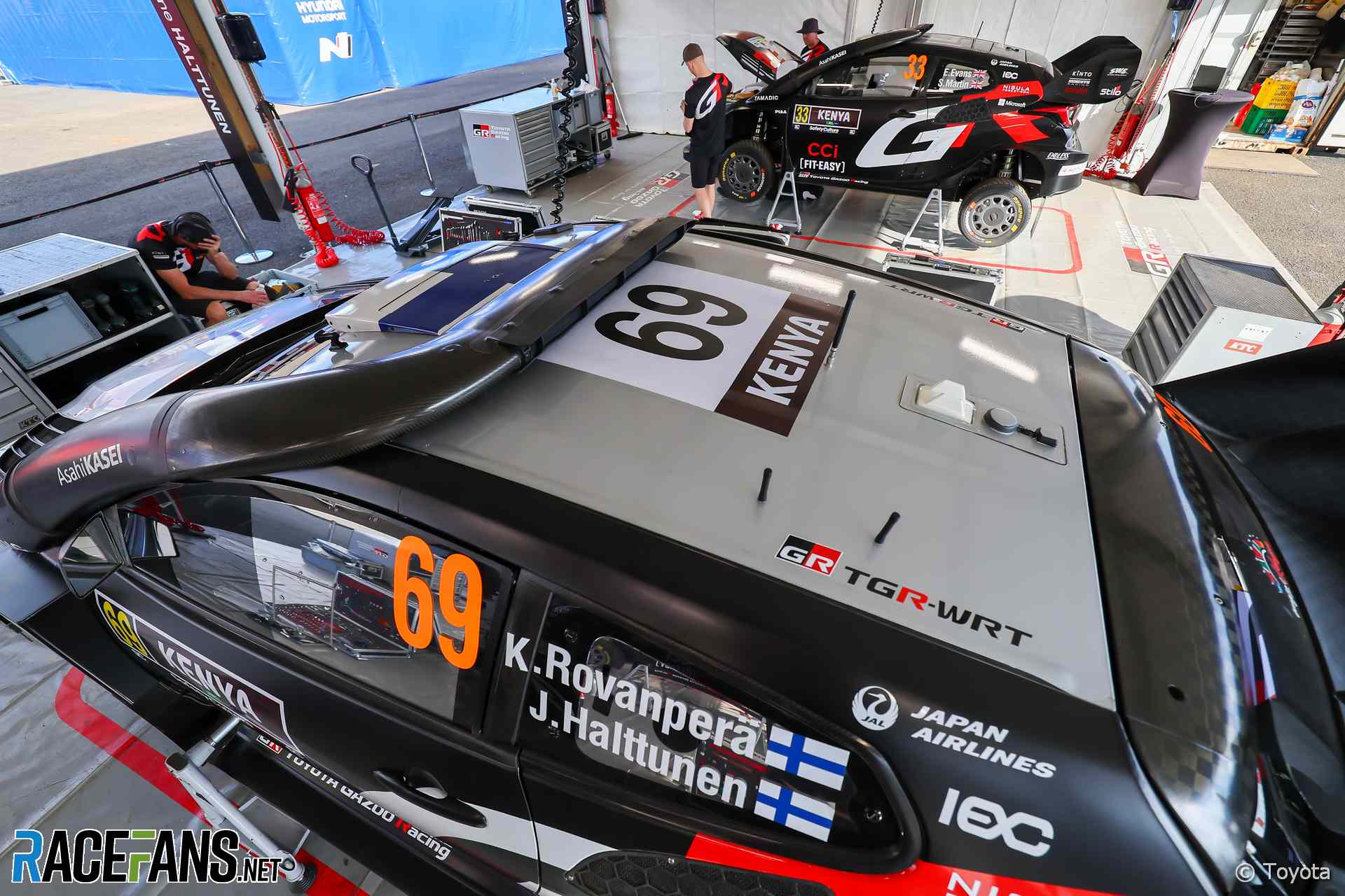 Kalle Rovanpera's car, Toyota, Safari Rally, 2025