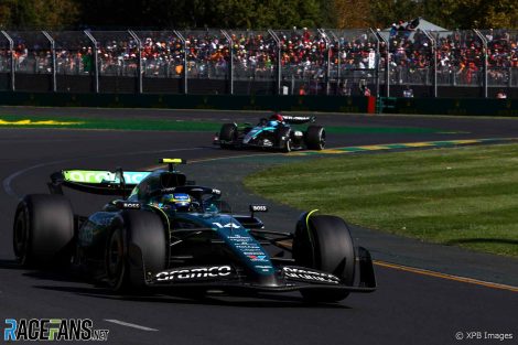Fernando Alonso, George Russell, Albert Park, 2024