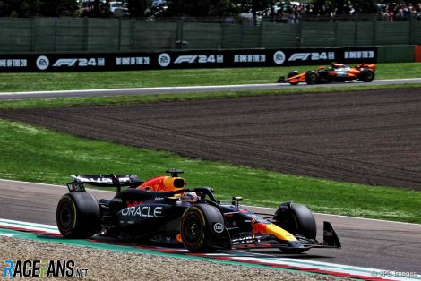Max Verstappen, Lando Norris, Imola, 2024
