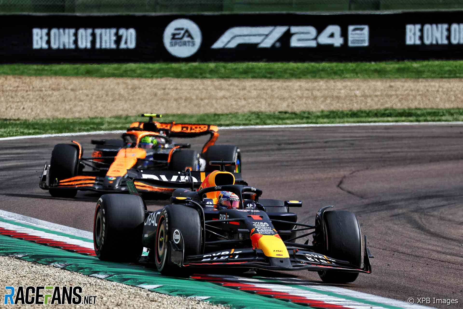 Max Verstappen, Lando Norris, Imola, 2024