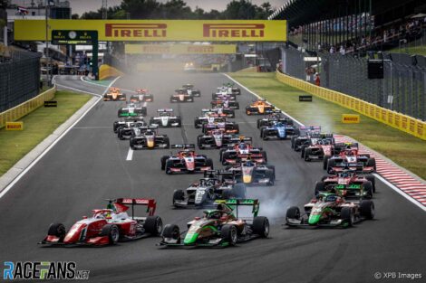 Start, Formula 3 sprint race, Hungaroring, 2024