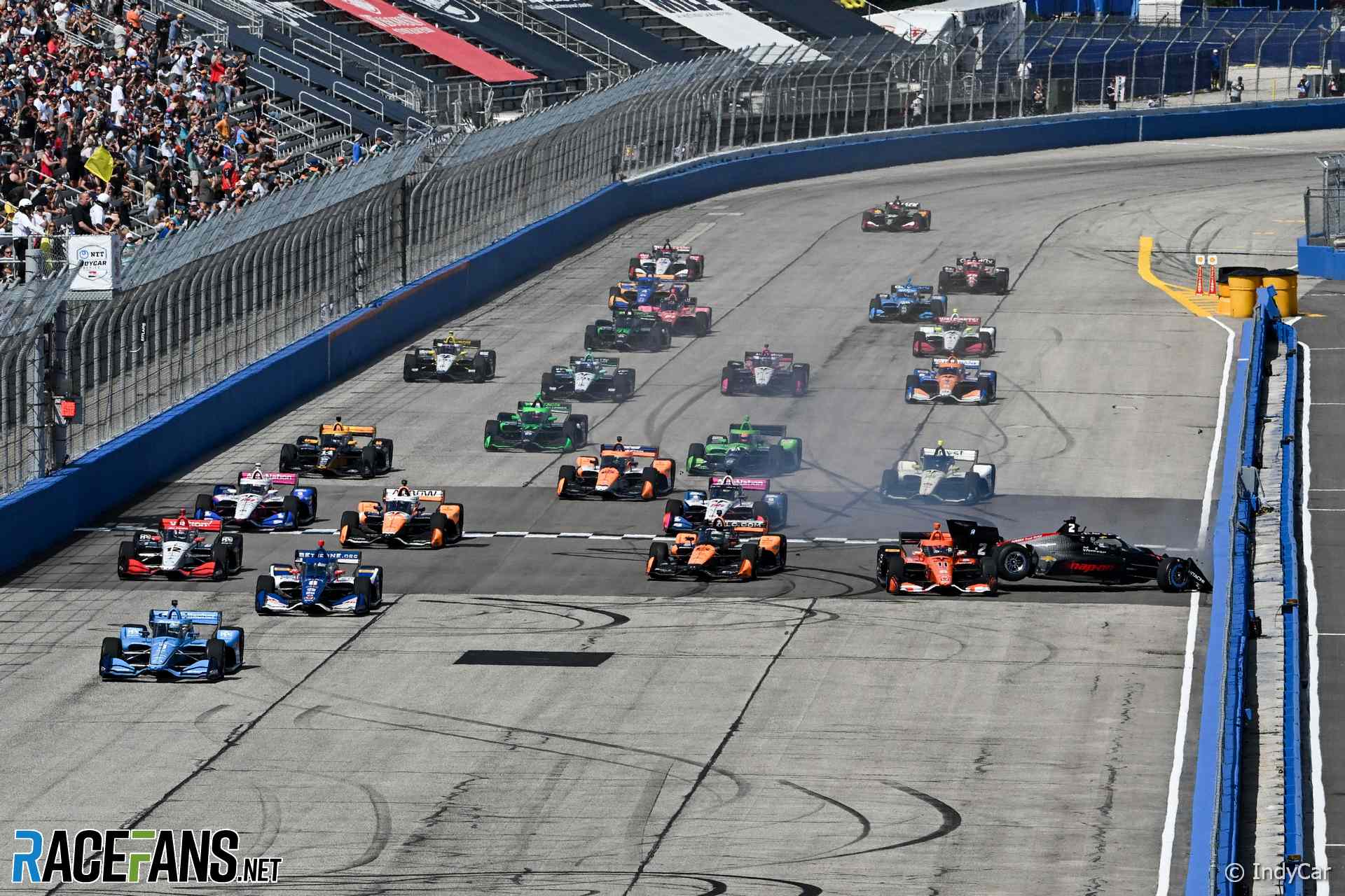 Start, IndyCar, Milwaukee race two, 2024