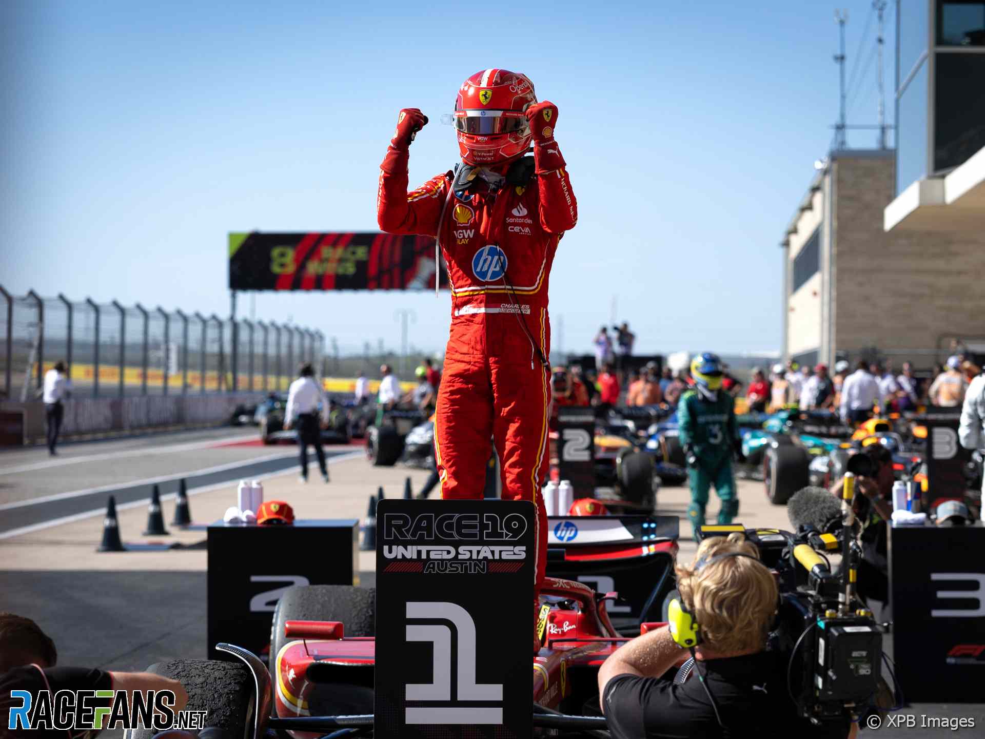 Charles Leclerc, Ferrari, Circuit of the Americas, 2024