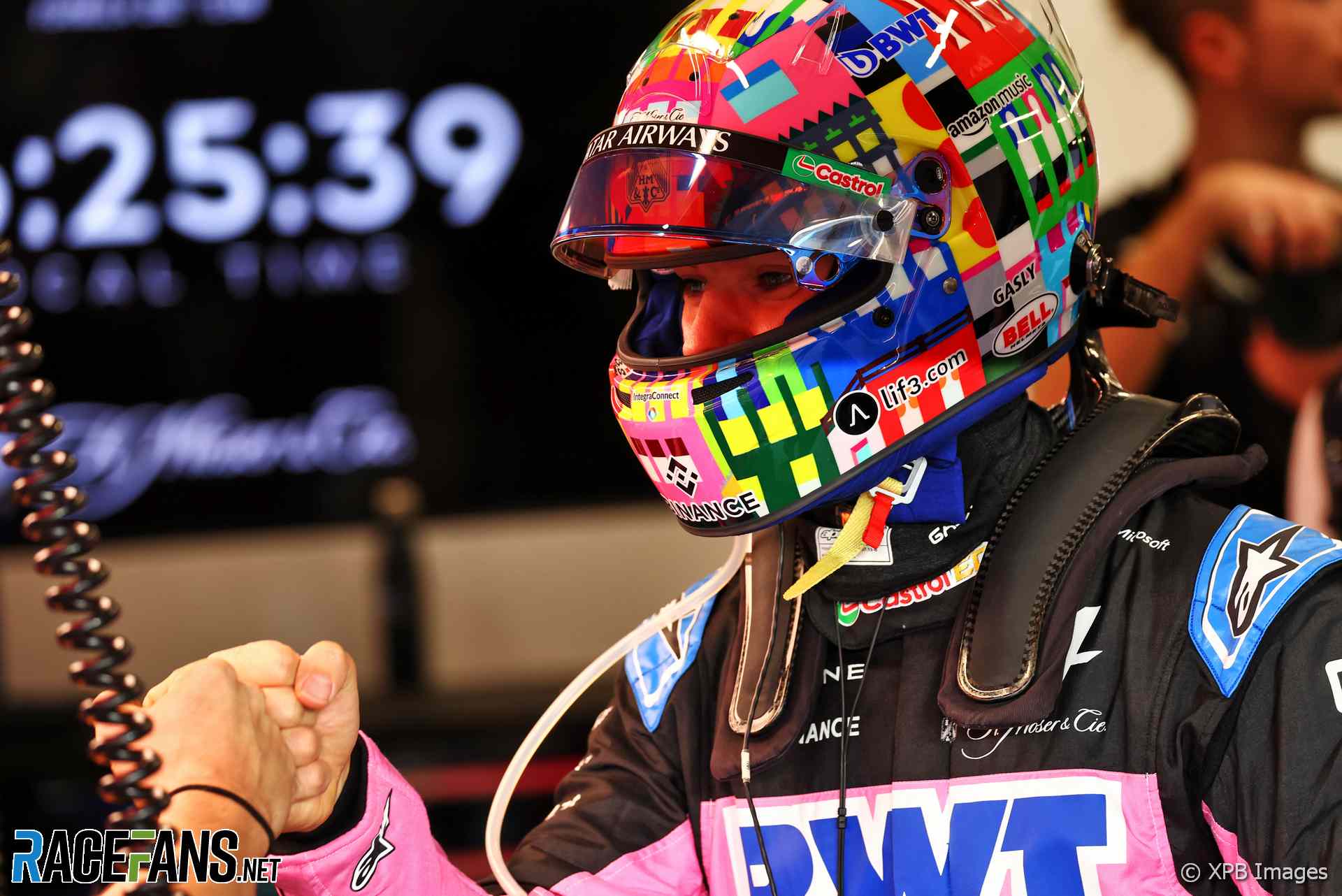 Pierre Gasly's 2024 Qatar Grand Prix helmet
