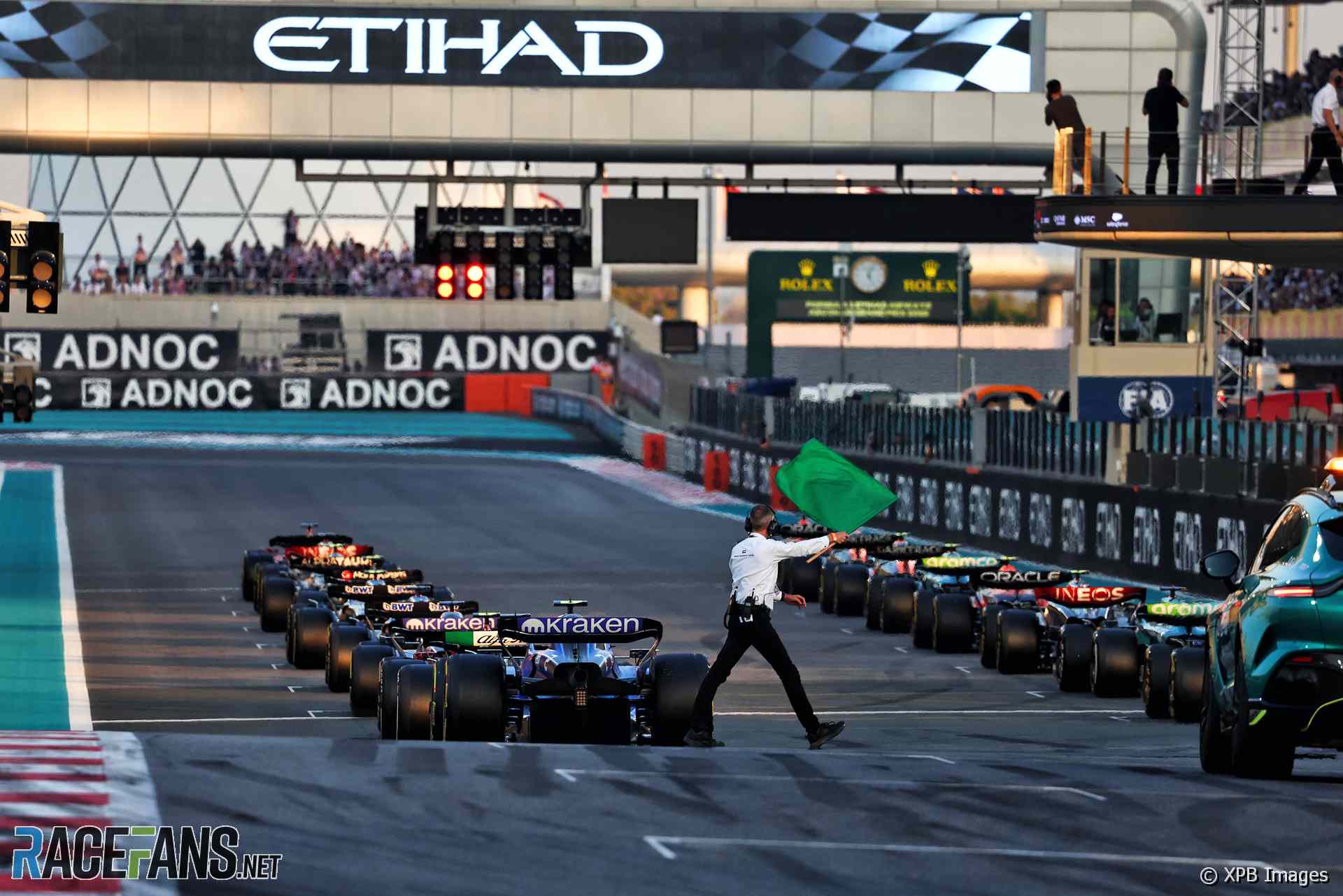 Abu Dhabi Grand Prix start, Yas Marina, 2023