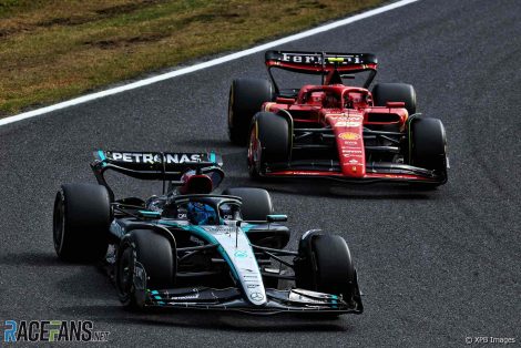 George Russell, Carlos Sainz Jnr, Mercedes, Suzuka, 2024