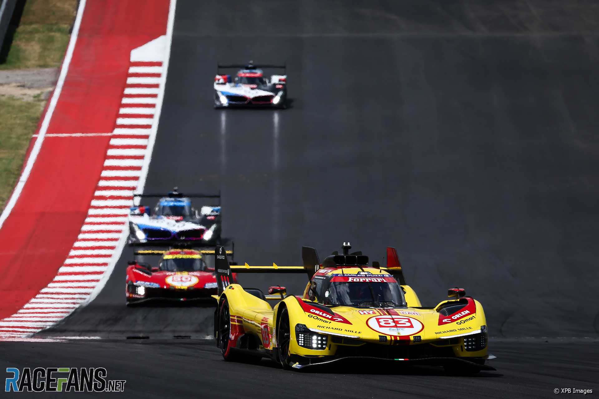 Robert Kubica, Robert Shwartzman, Ye Yifei, AF Corse Ferrari, Circuit of the Americas, World Endurance Championship, 2024