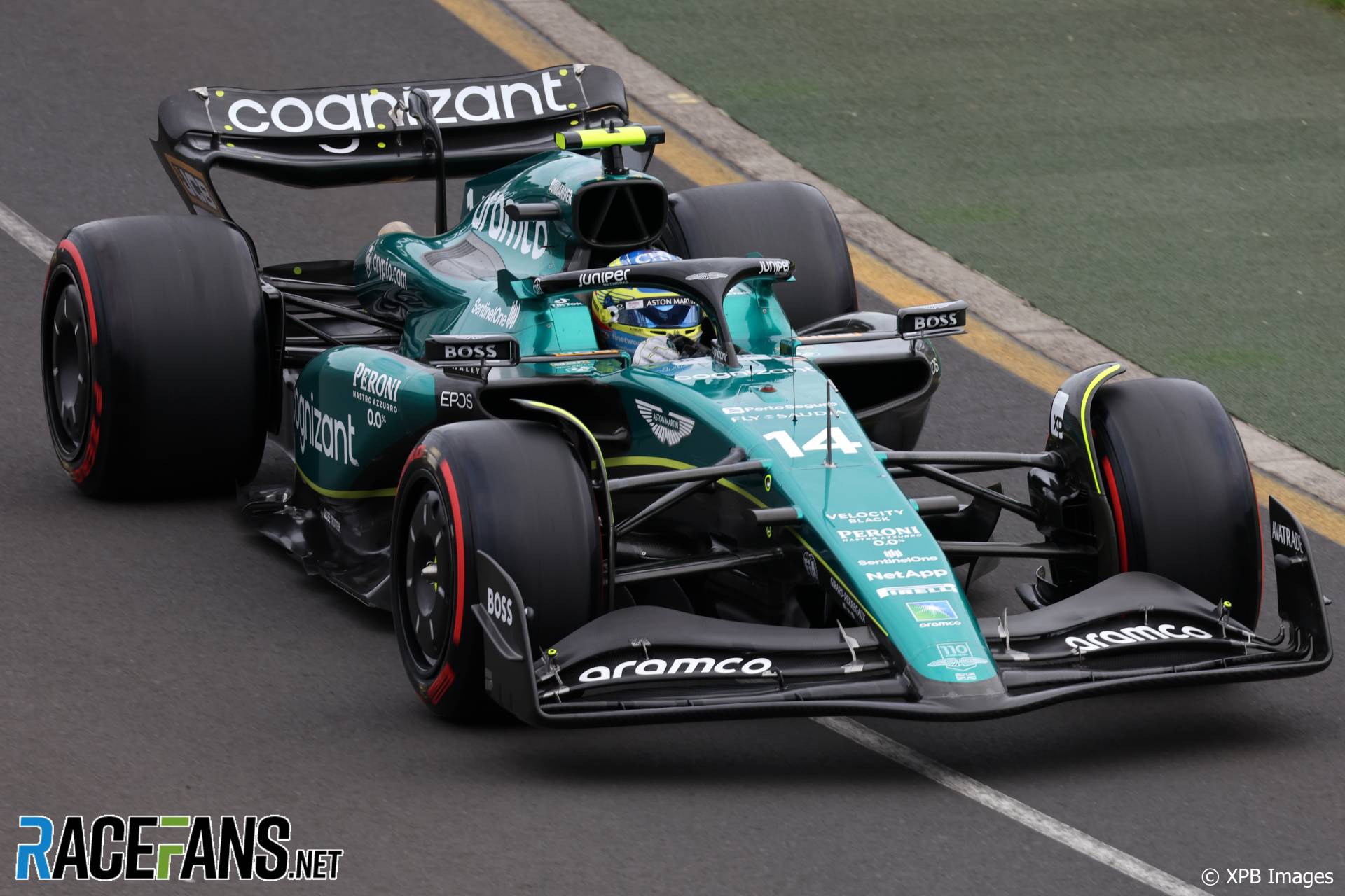Fernando Alonso, Aston Martin, Albert Park, 2023
